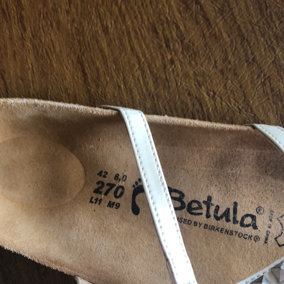 Betula/Birkenstock Cream Ankle Strap Sandals - Picture 4 of 7